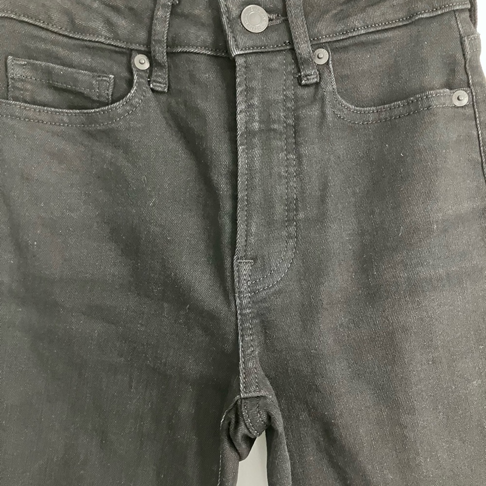 EVERLANE Curvy High-Rise Black Crop Skinny Jeans Size 23 - Picture 3 of 12